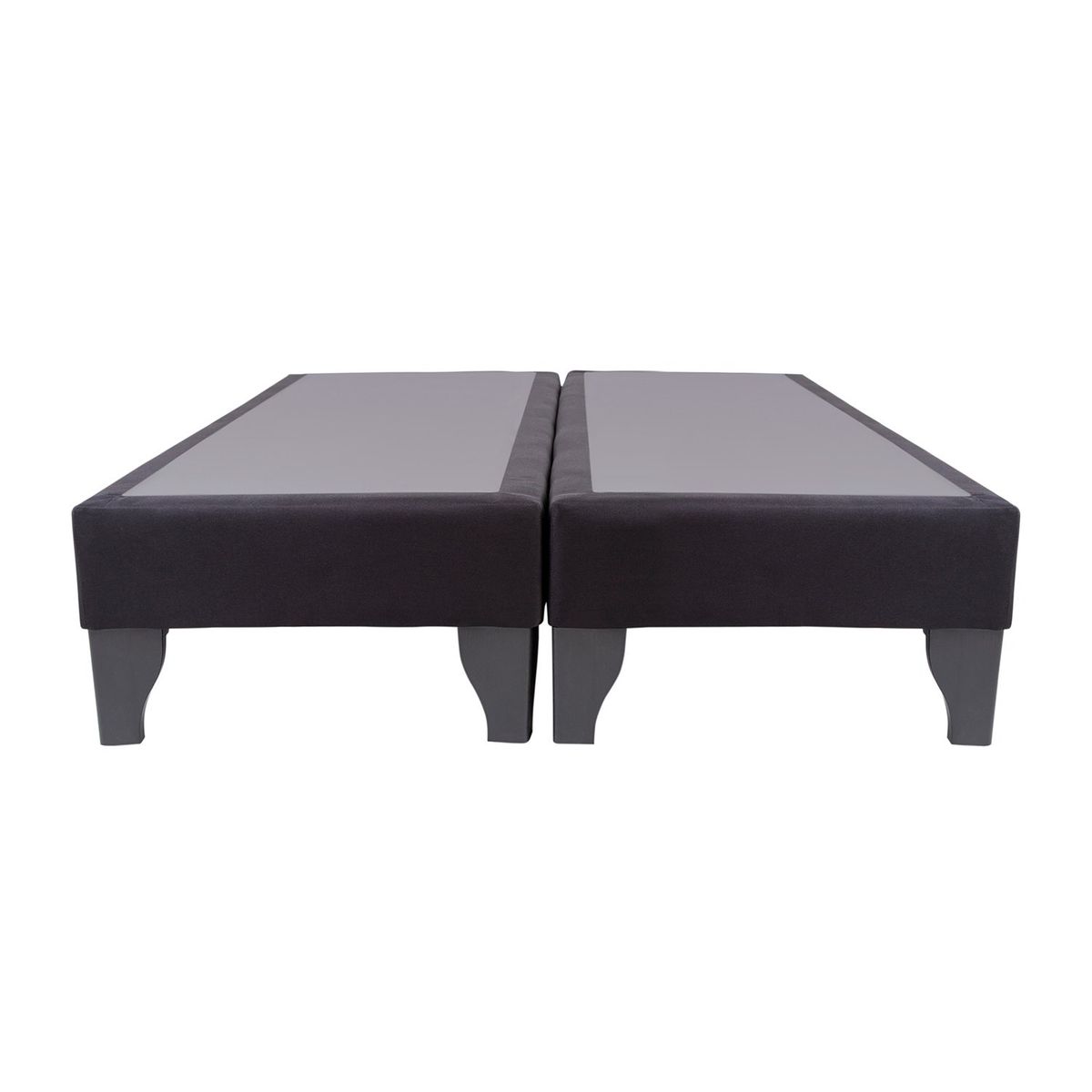FOCUS - Base de cama dividida Focus 2 plazas lino negro