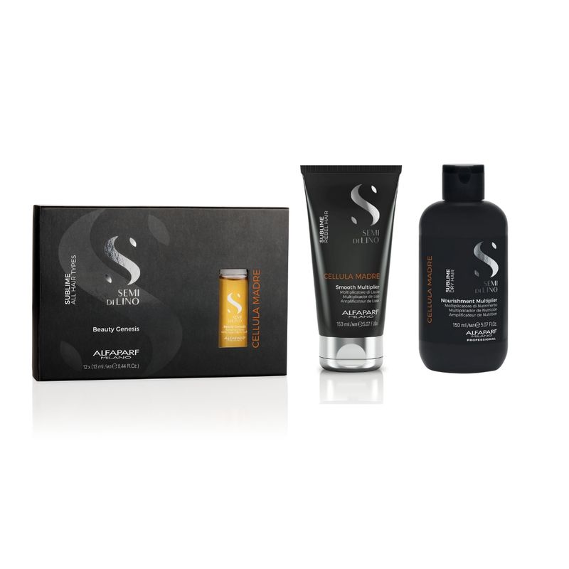 ALFAPARF MILANO - KIT CÉLULAS MADRE NUTRICIÓN- LISOS - AMPOLLAS ALFAPARF