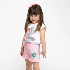 PAW PATROL - Short Niña Parche Everest Rosa