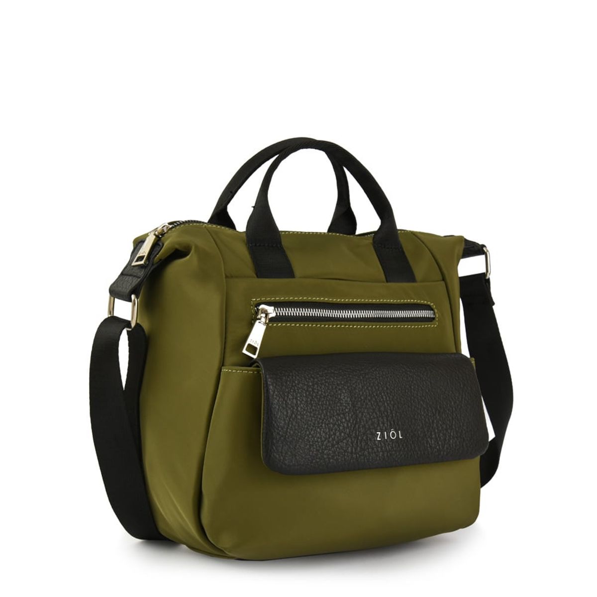ZIOL - Cartera bandolera odalia mediana verde oliva