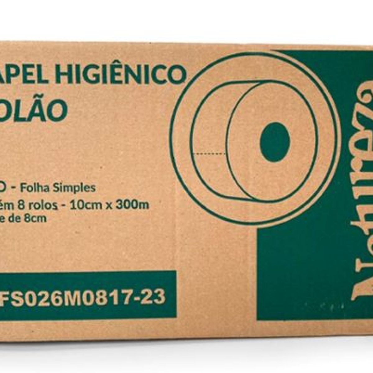 GENERICO - Papel Higiénico Natureza Jumbo 8 Rollos de 300 metros