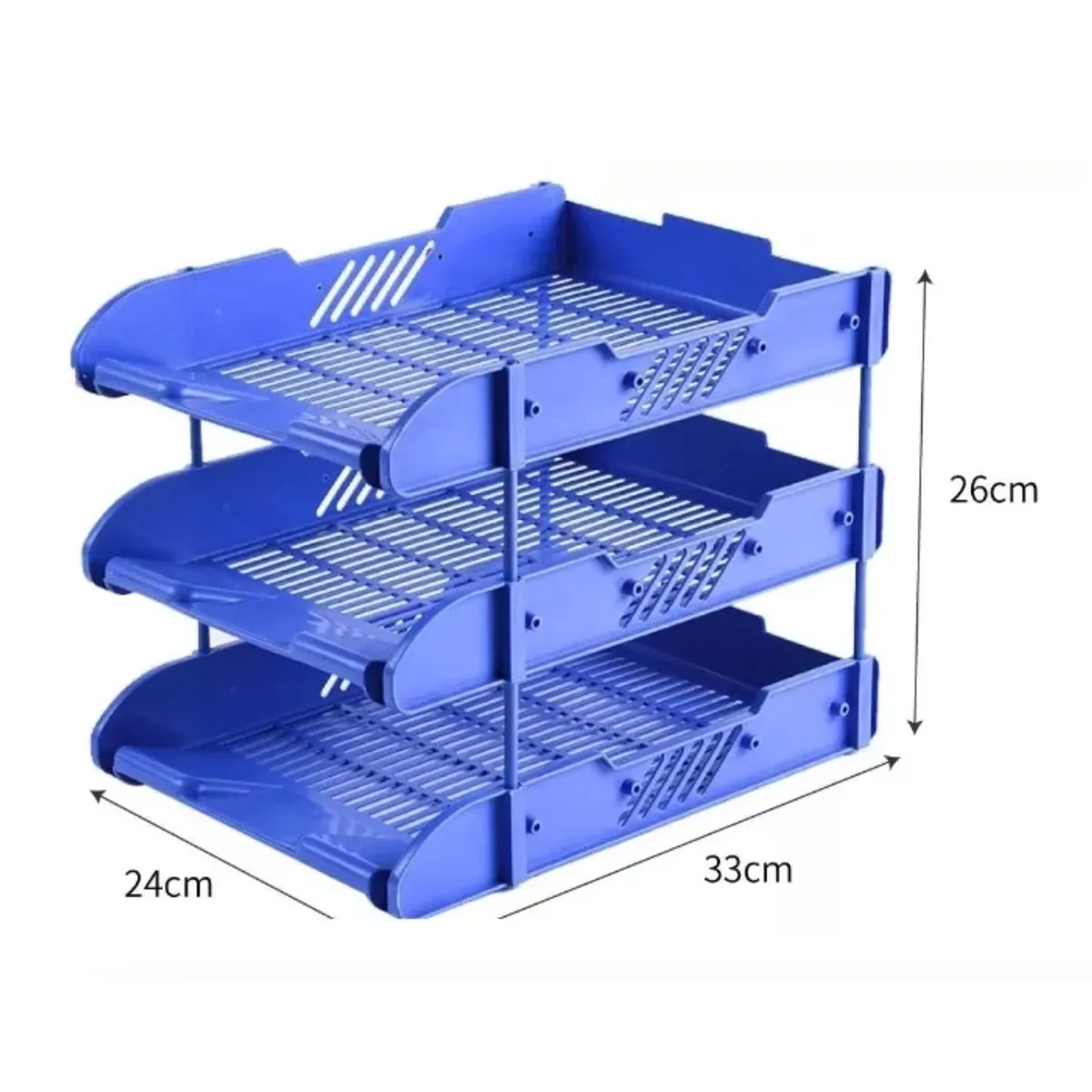 GENERICO - Bandeja Organizador Oficina Documentos Metal 3niv