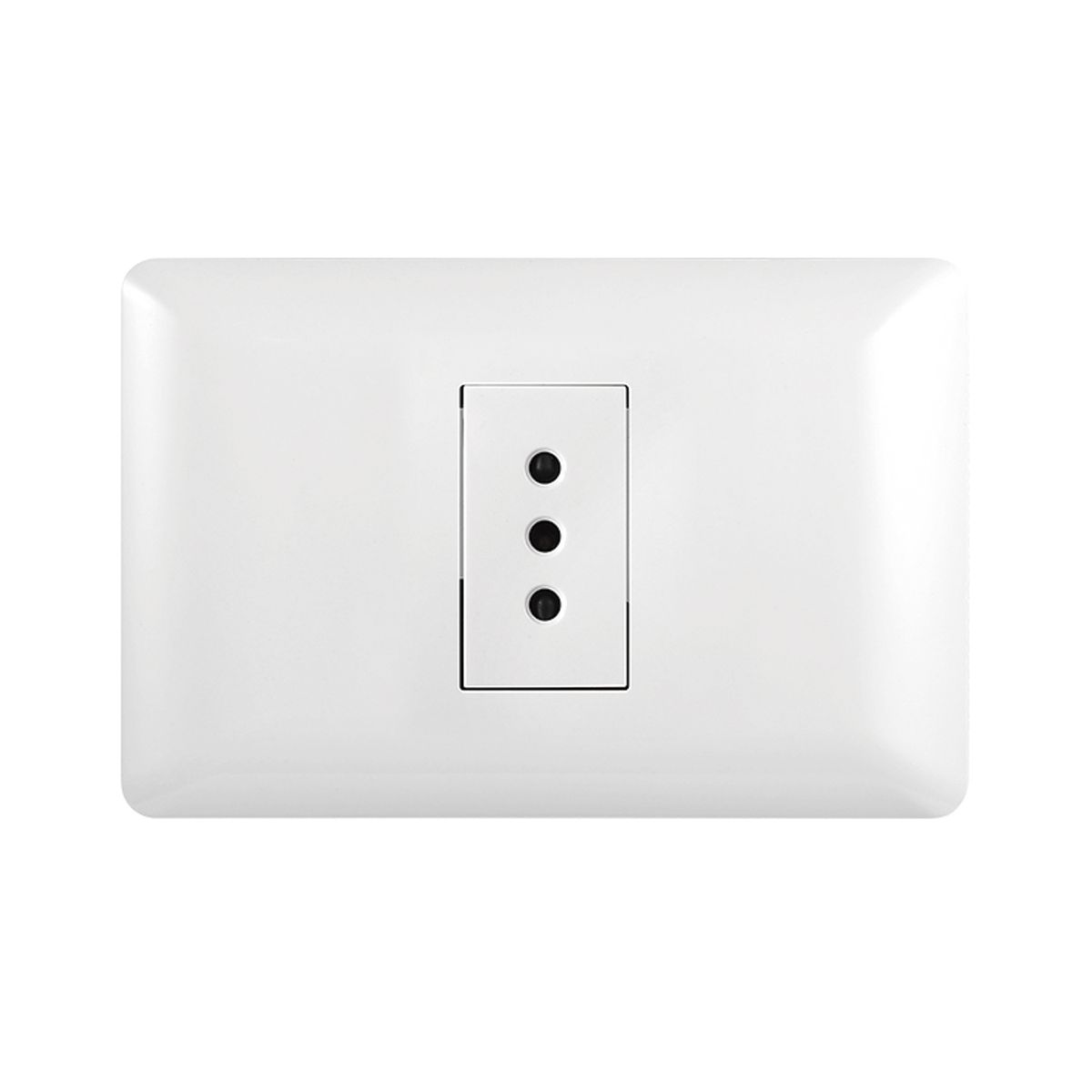 WANT - Pack 5 Tomacorriente Simple 10A 250V Blanco
