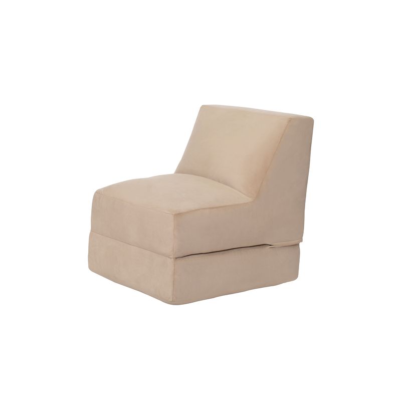 LATAM HOME - SOFA CAMA BARI TELA VELVET BEIGE