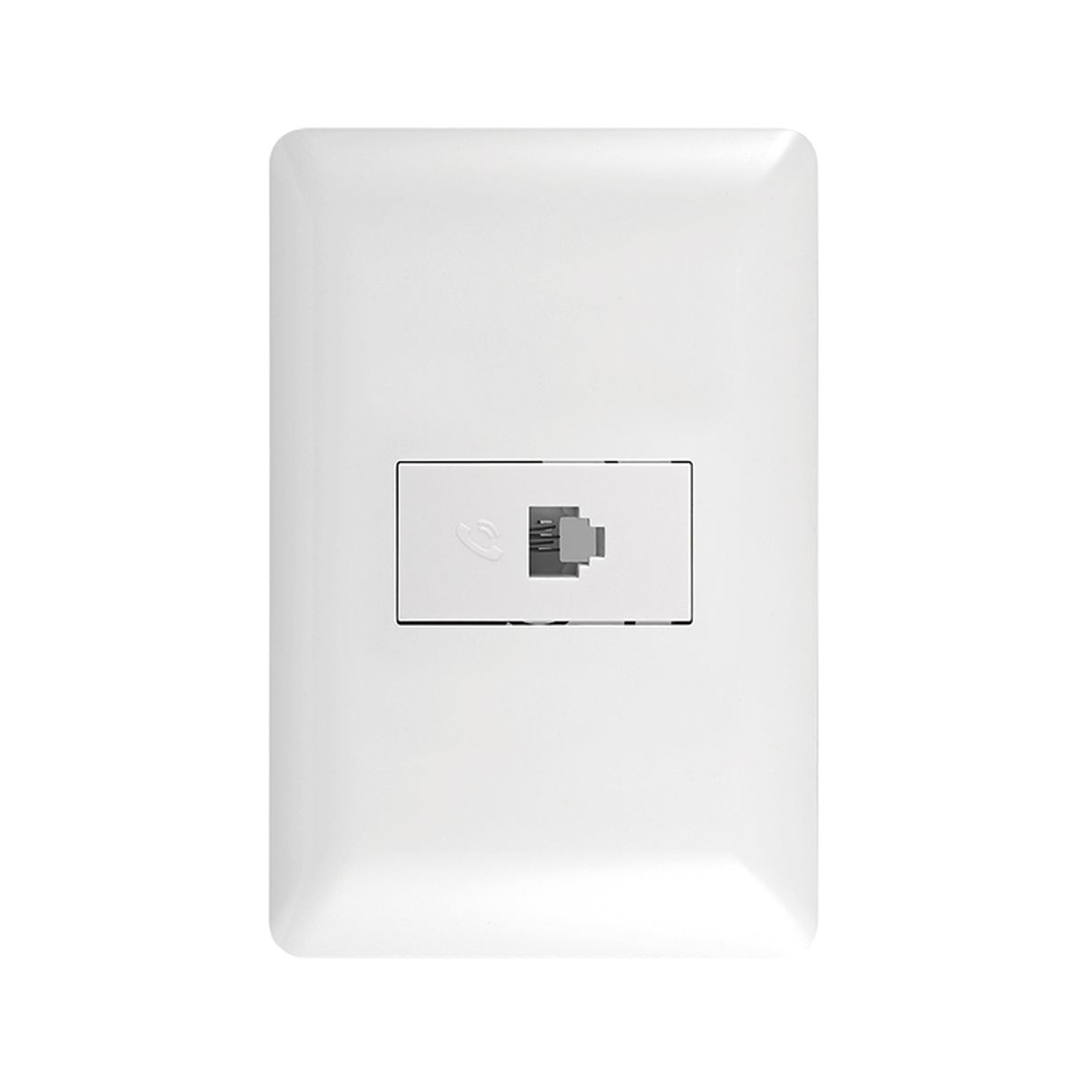 GENERICO - Pack 10 Toma Telefónica RJ11 Blanco