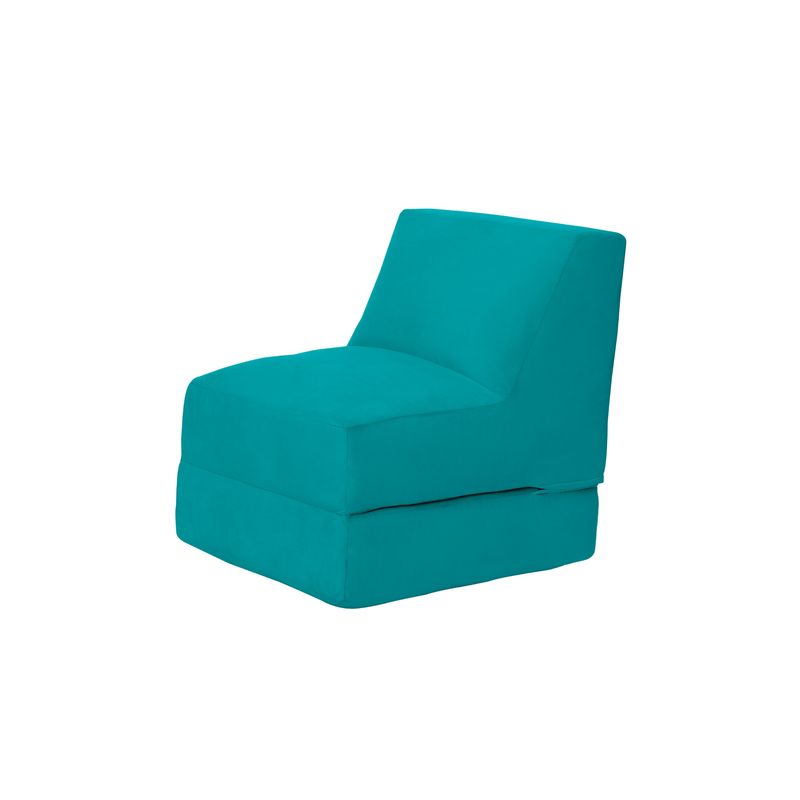 LATAM HOME - SOFA CAMA BARI TELA VELVET TURQUESA