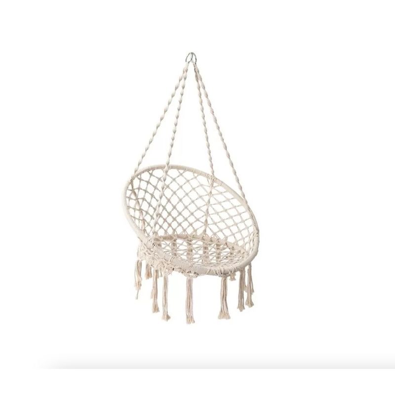 GENERICO - Silla Colgante Terraza Columpio Hamaca Macrame