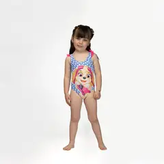 PAW PATROL - Traje De Baño Niña Skye Azul