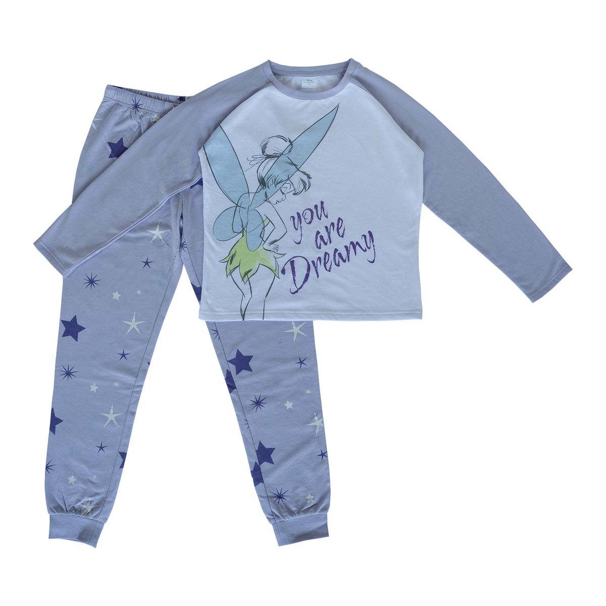 DISNEY - Pijama Niña Tinker Bell  Blanco Disney