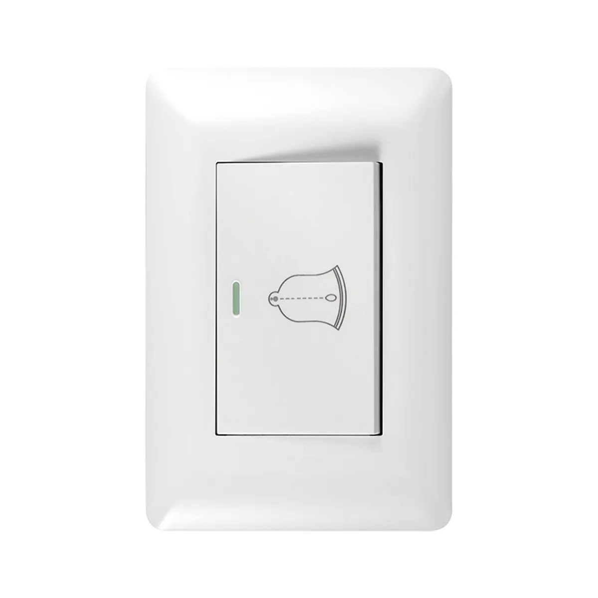 GENERICO - Pack 5 Timbre Pulsador Simple 10A 250V Diseño Campana Blanco