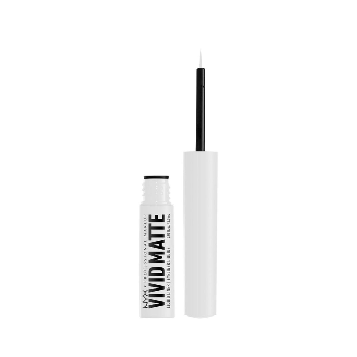 NYX - Delineador NYX Vivid Matte Liquid Liner Blanco Larga Duración