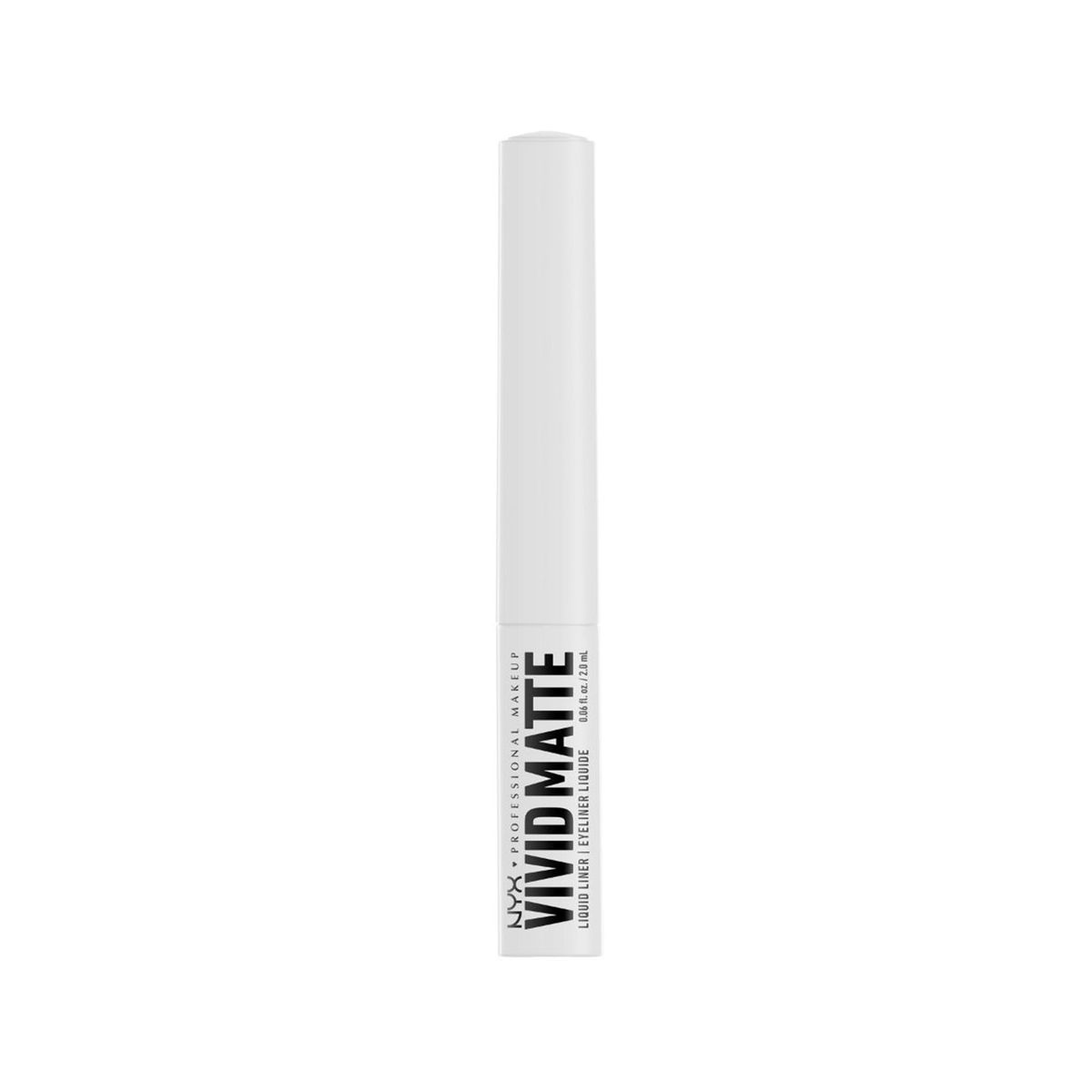 NYX - Delineador NYX Vivid Matte Liquid Liner Blanco Larga Duración