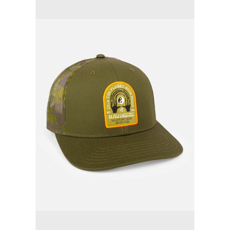 MAUI AND SONS - Jockey Back Camo Trucker Verde Hombre Maui and sons