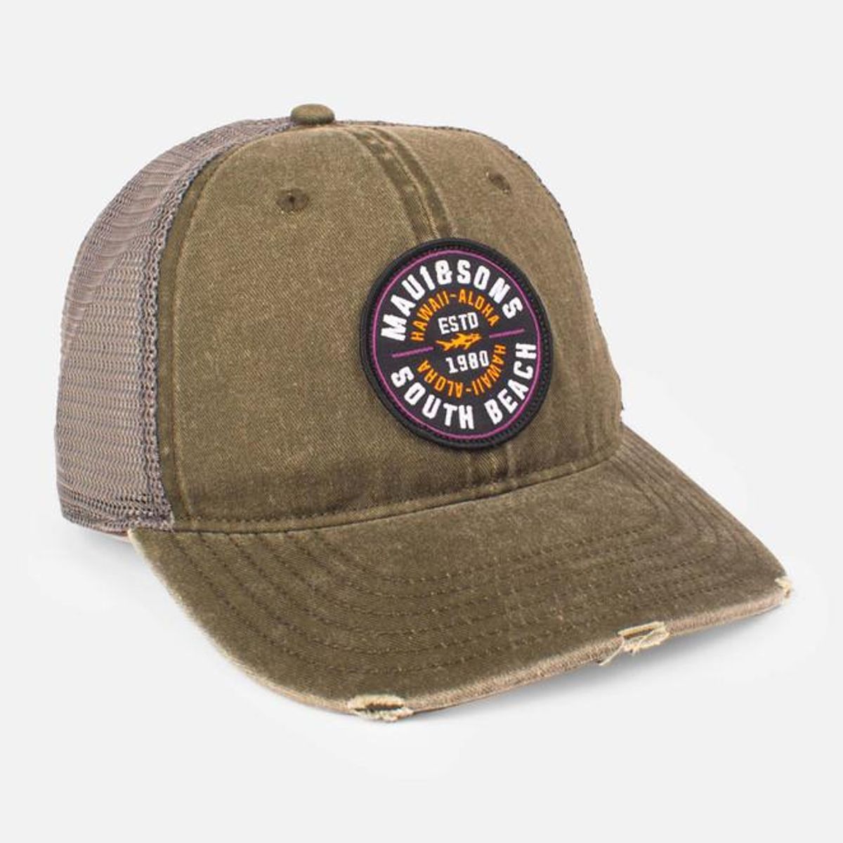 MAUI AND SONS - Jockey South Beach Acid Trucker Verde Hombre Maui and sons - Verde