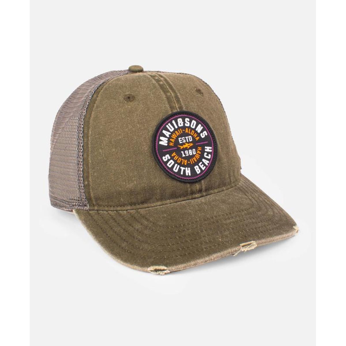 MAUI AND SONS - Jockey South Beach Acid Trucker Verde Hombre Maui and sons - Verde