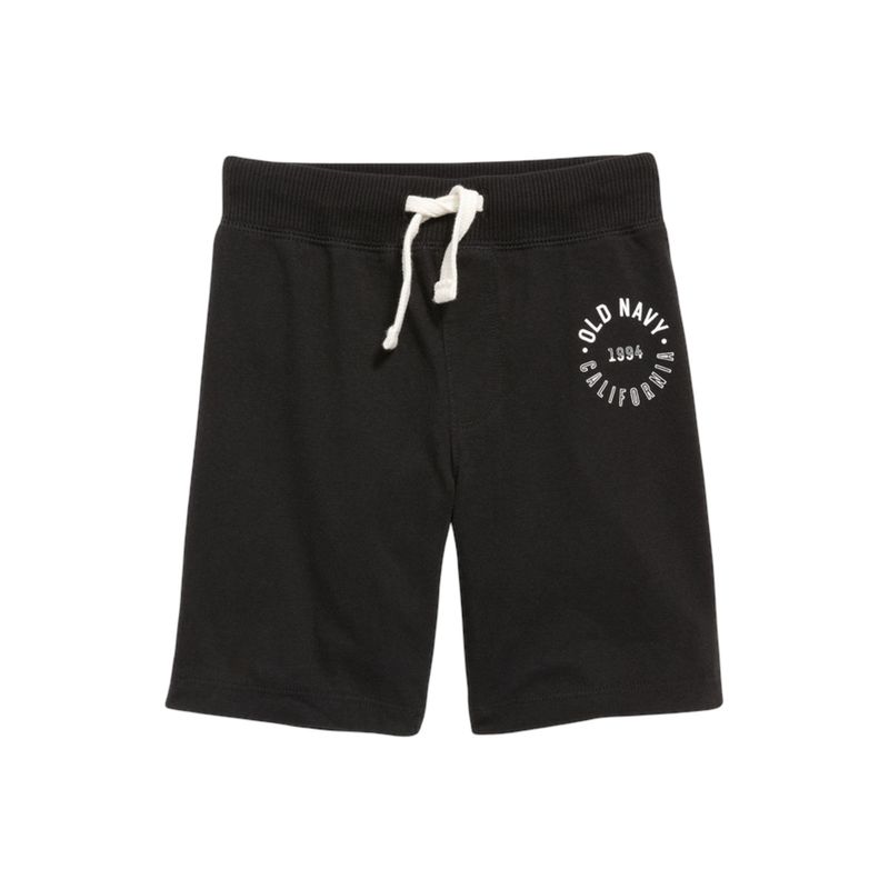OLD NAVY - Shorts Tejido Tipo Jersey Logo Gráfica Negro OLD NAVY