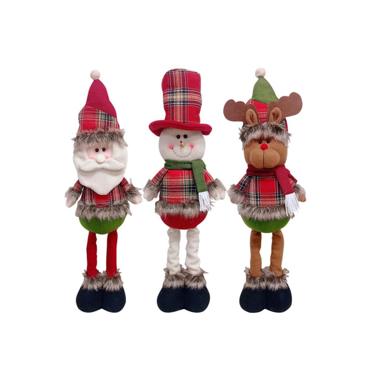 GENERICO - Decoraciones navideñas para muñecos de pie tipo navideño