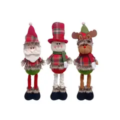 GENERICO - Decoraciones navideñas para muñecos de pie tipo navideño
