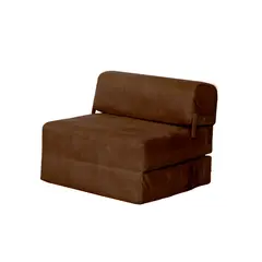 LATAM HOME - SOFA CAMA SIENA CUERO KENTUCKY CAFE MORO