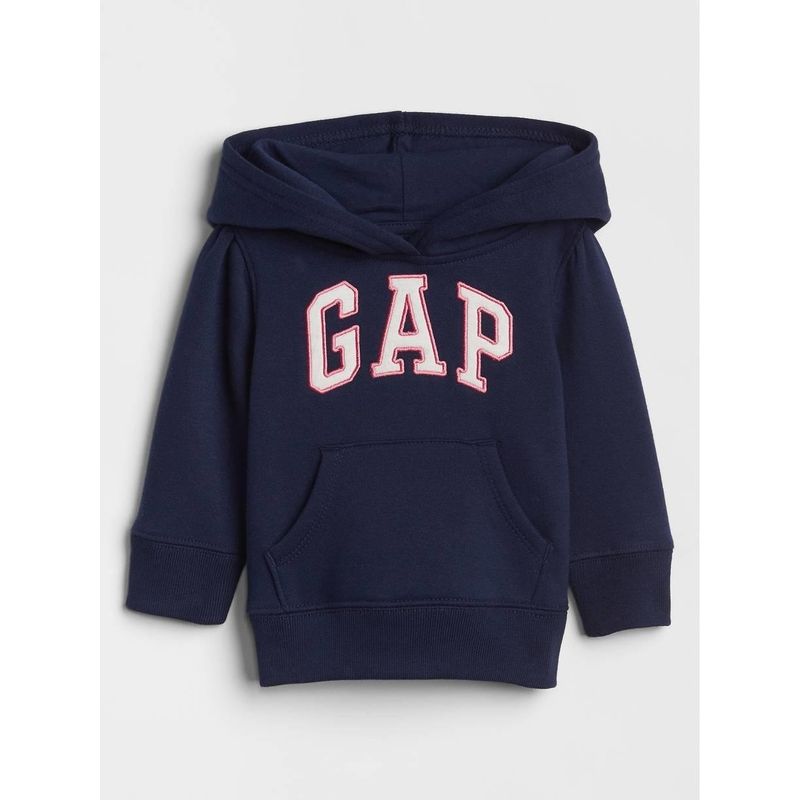 GAP - Polerón Con Gorro Liso Azul GAP