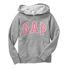 GAP - Polerón Logo Con Gorro Gris