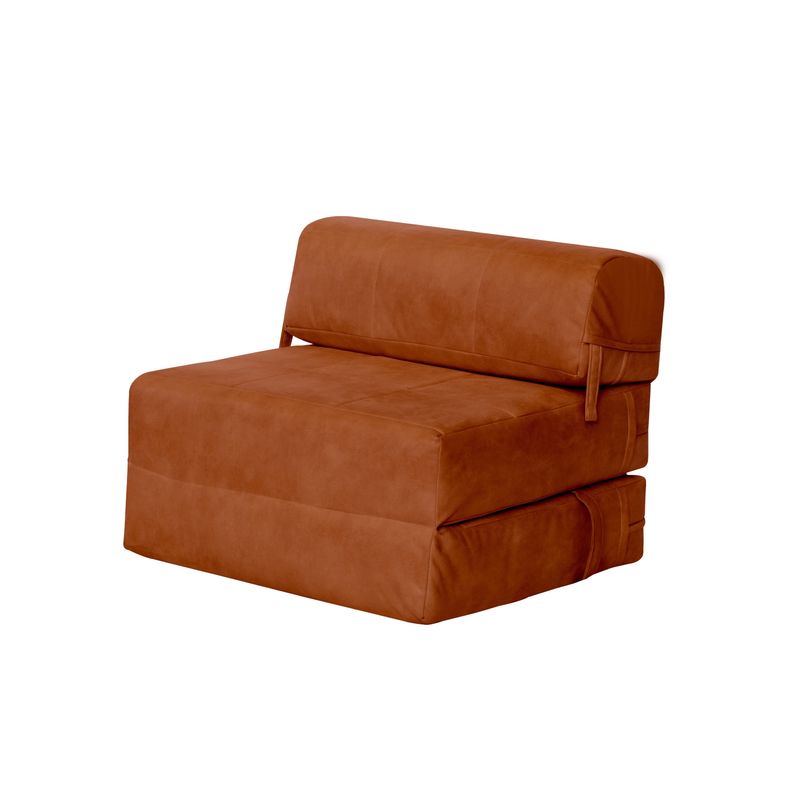 LATAM HOME - SOFA CAMA SIENA CUERO KENTUCKY CAFÉ CLARO