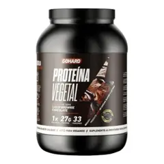 GOHARD - Proteína vegetal 1Kg - 33 servicios - Chocolate Brownie -