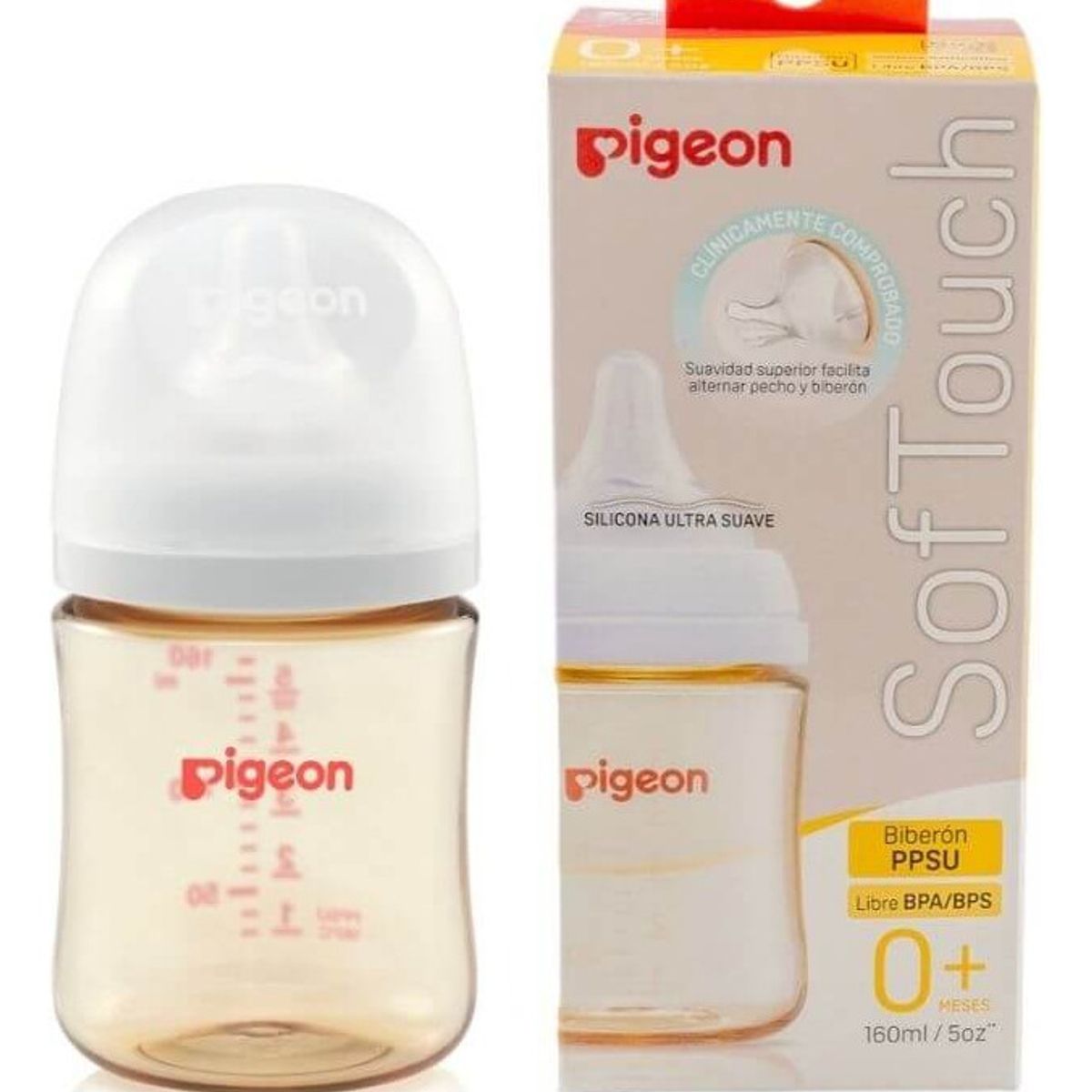 PIGEON - Biberón Softouch Pigeon Ppsu 160ml