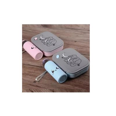 Imagen 2 del producto Taper Lonchera Para Comida Niños Botella Celeste