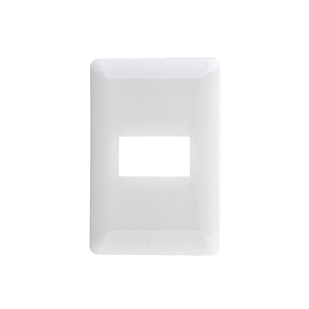 GENERICO - Pack 5 Placa Simple Con Soporte Blanco