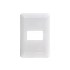 GENERICO - Pack 5 Placa Simple Con Soporte Blanco