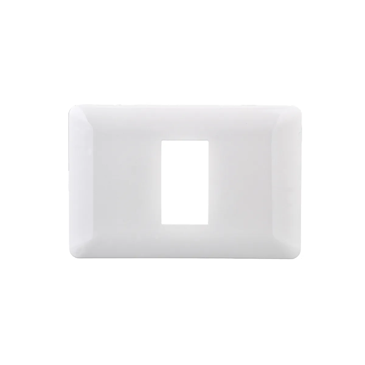 GENERICO - Pack 10 Placa Simple Con Soporte Blanco