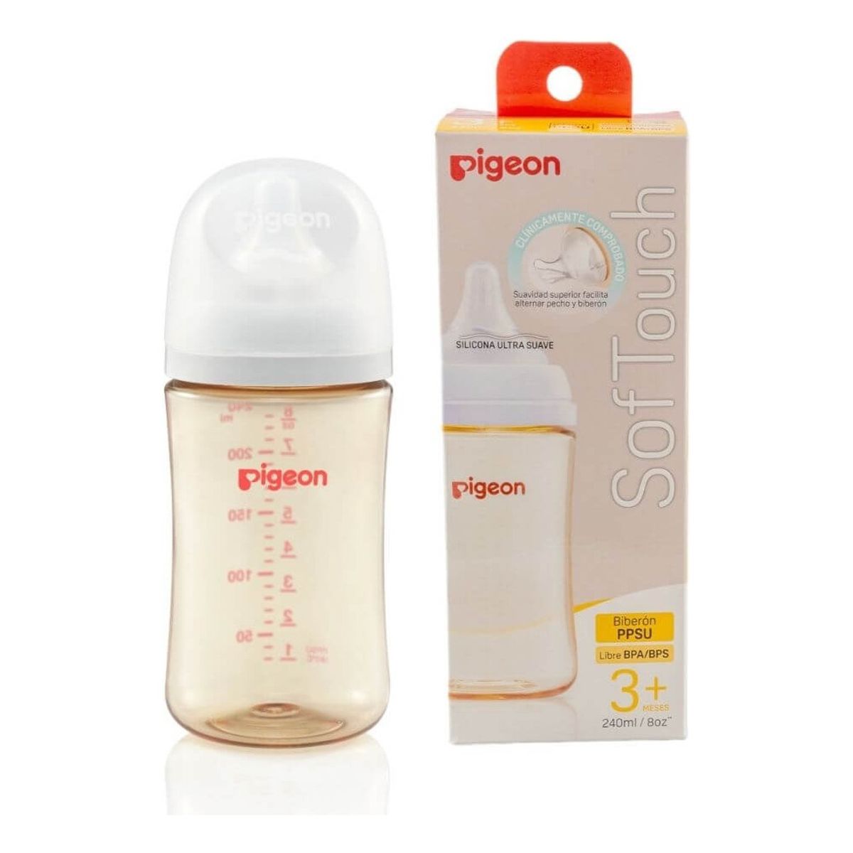 PIGEON - Biberón Softouch Pigeon Ppsu 240ml