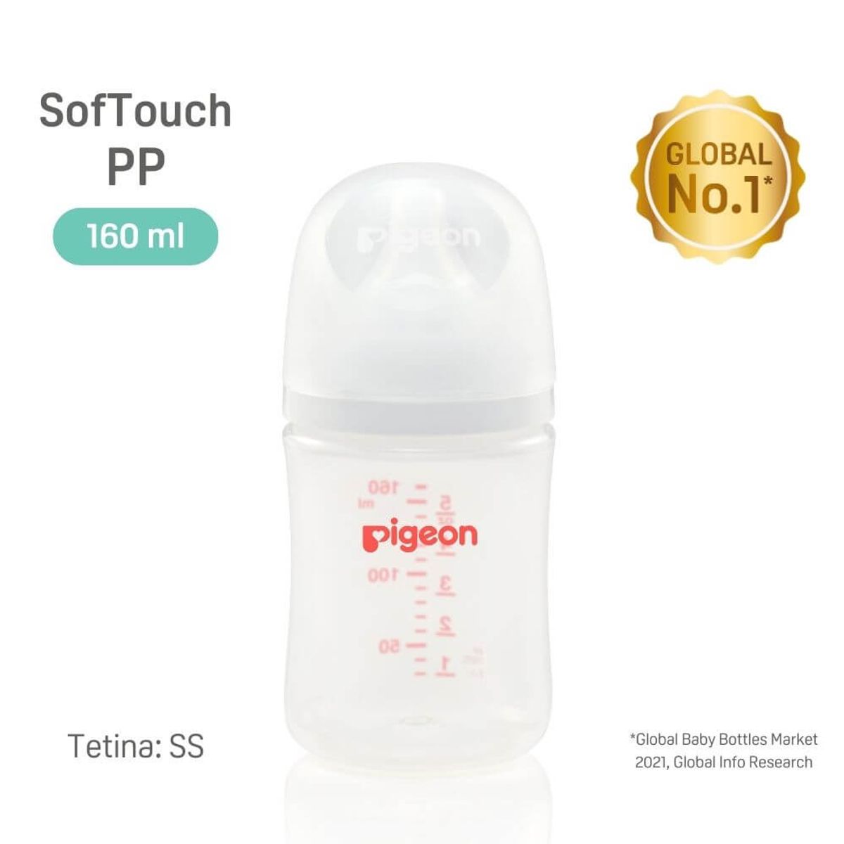 PIGEON - Biberón Softouch Pigeon Pp 160ml