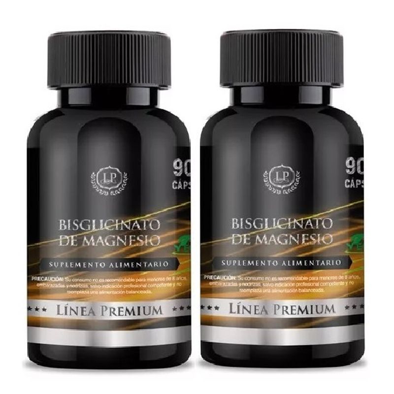 GENERICO - Bisglicinato / Glicinato De Magnesio Zeo 2 Frascos 2x90 Capsulas
