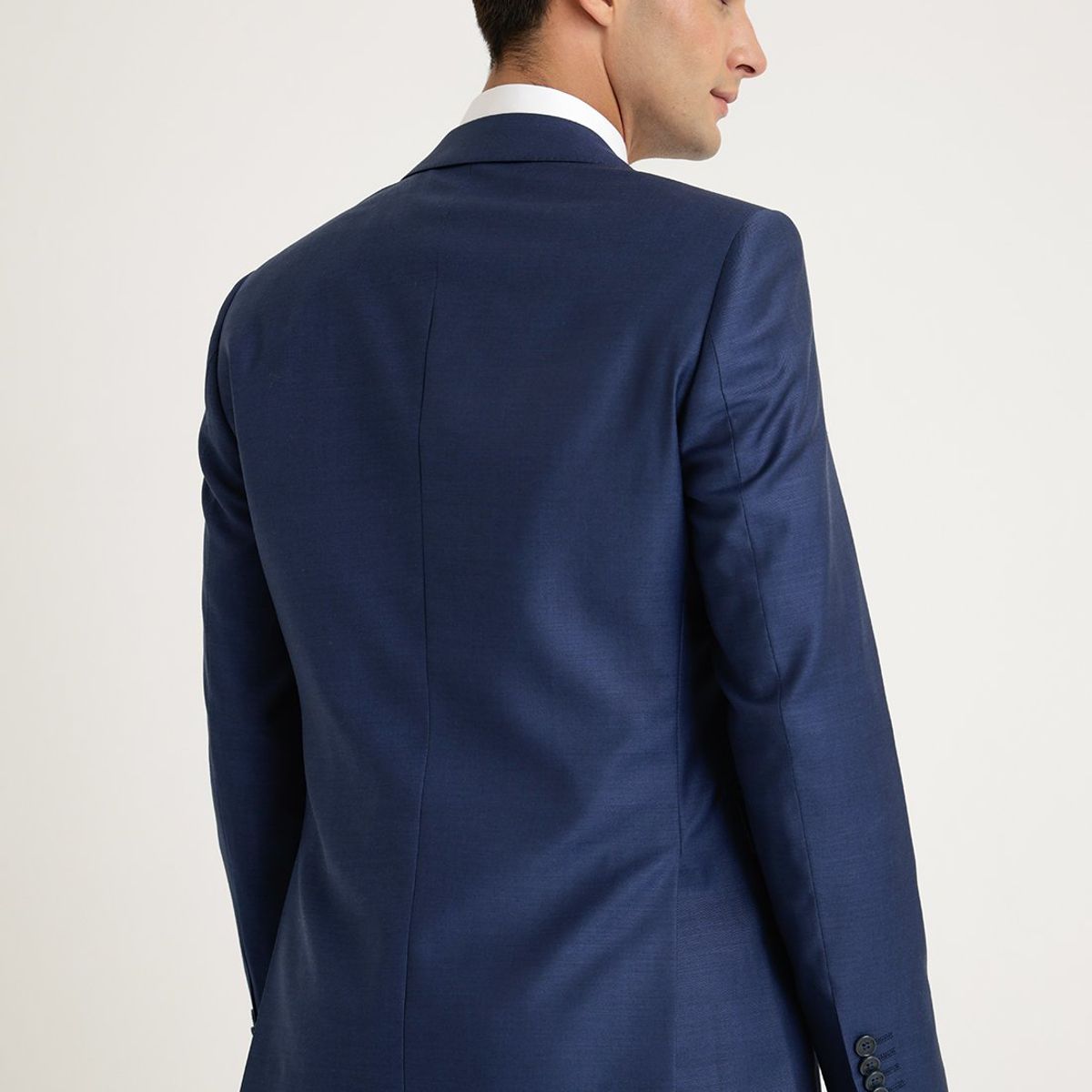 PERRY ELLIS - Chaqueta Azul Liso Formal Azul