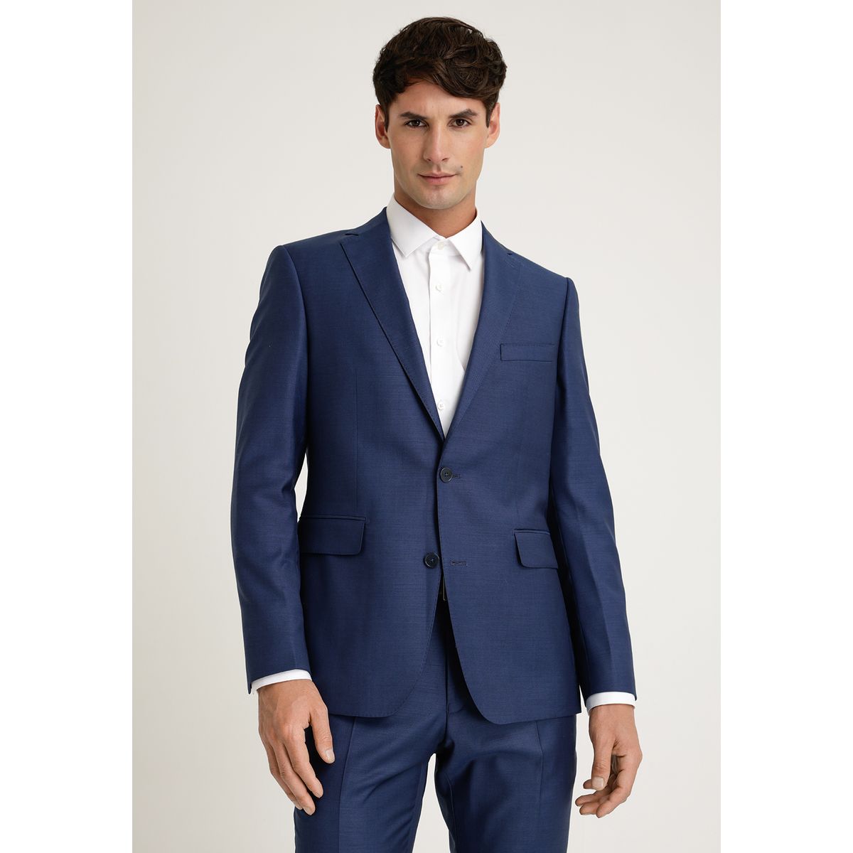 PERRY ELLIS - Chaqueta Azul Liso Formal Azul