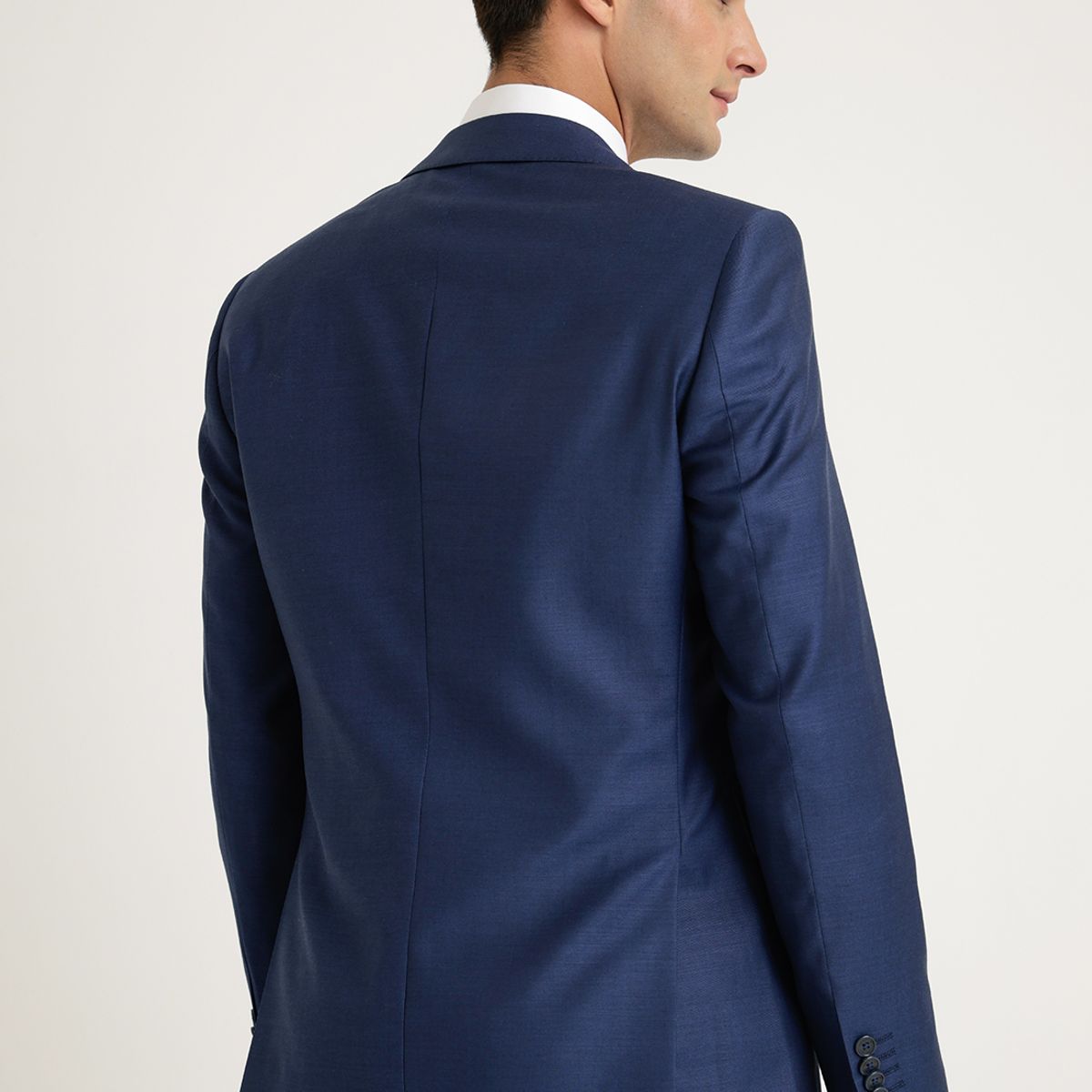 PERRY ELLIS - Chaqueta Azul Liso Formal Azul