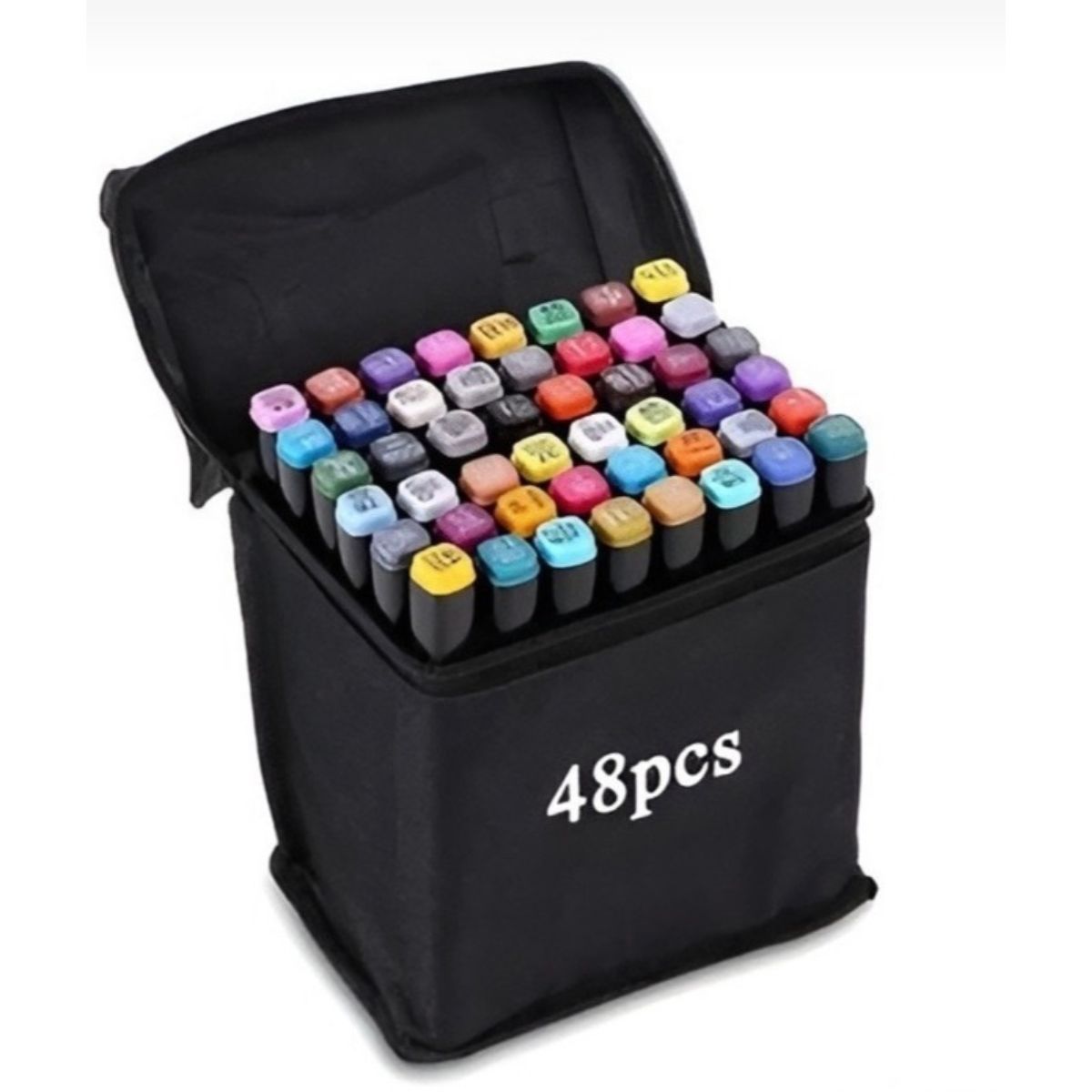 GENERICO - Marcadores de alcohol arte de doble punta 48 unidades