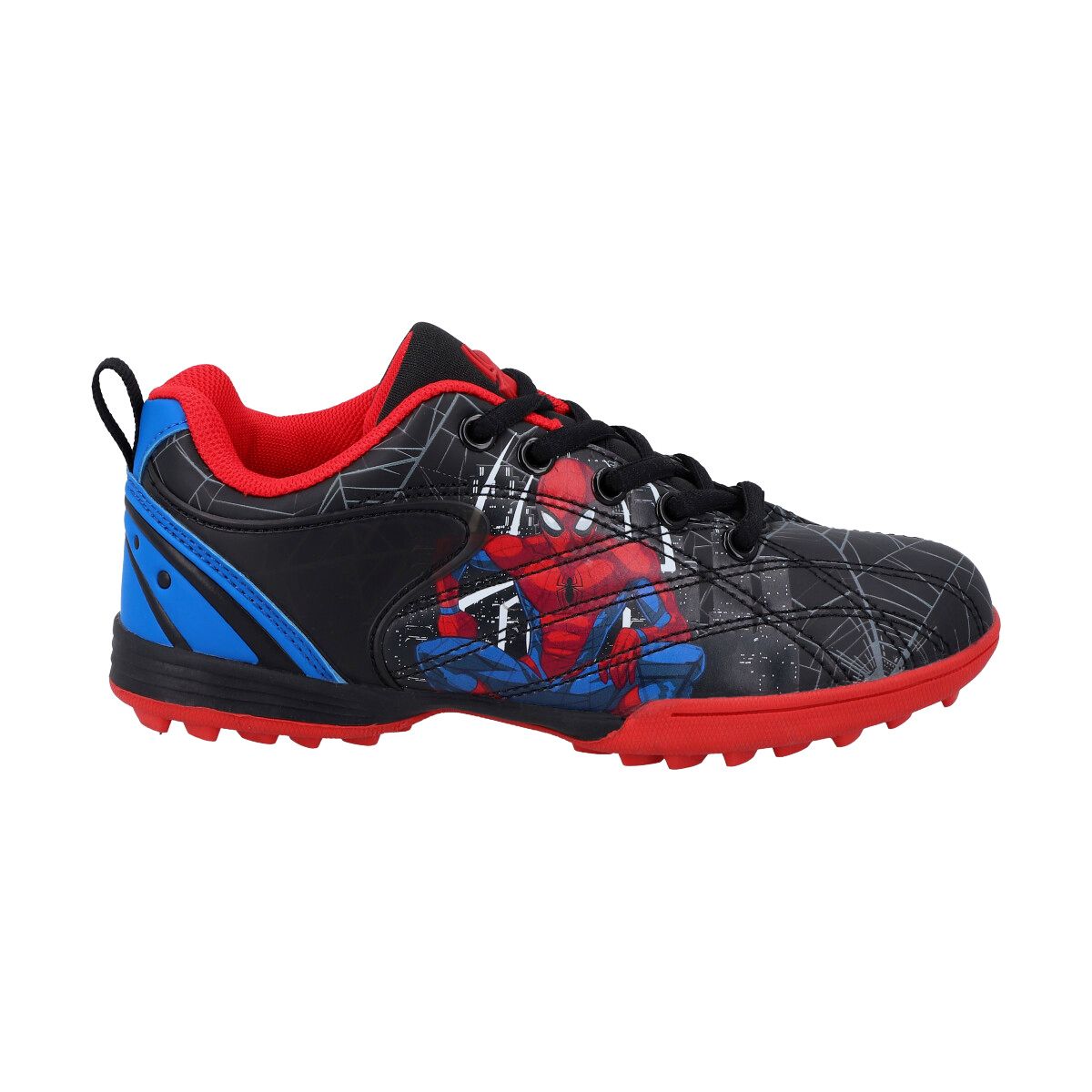 MARVEL - Zapato de Futbolito Niño Spider-Man Black