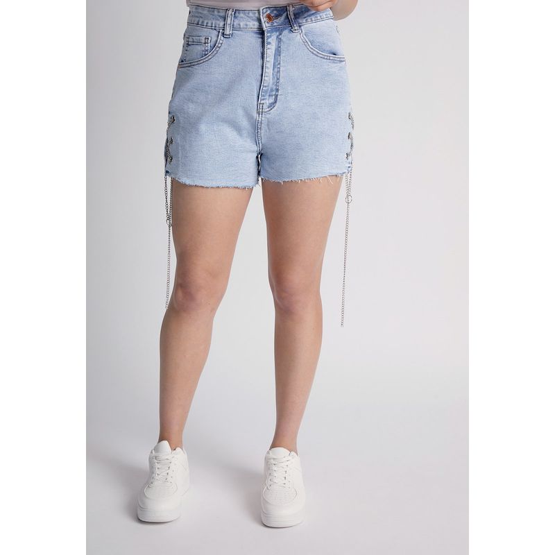 SIOUX - Short Mujer Cadenas Celeste Sioux