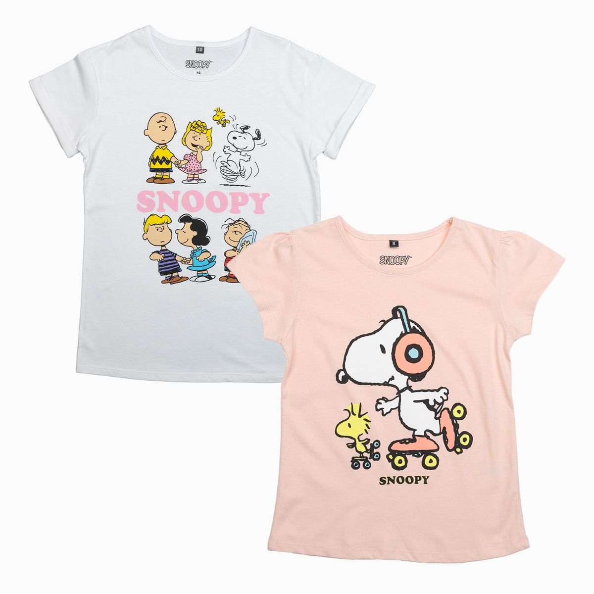SNOOPY - Pack 2 Poleras Niña Snoopy