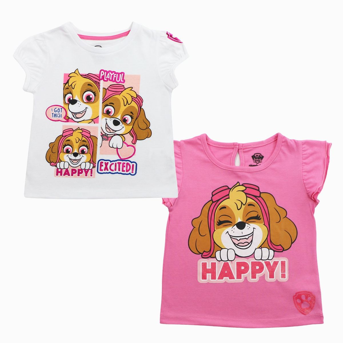 PAW PATROL - Pack 2 Poleras Niña Paw Patrol