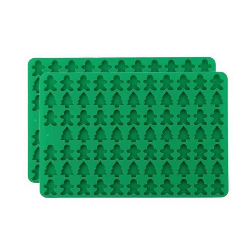 GENERICO - Pack X2 Molde Silicona Para Chocolate Caramelo Moldes Navidad Dulces
