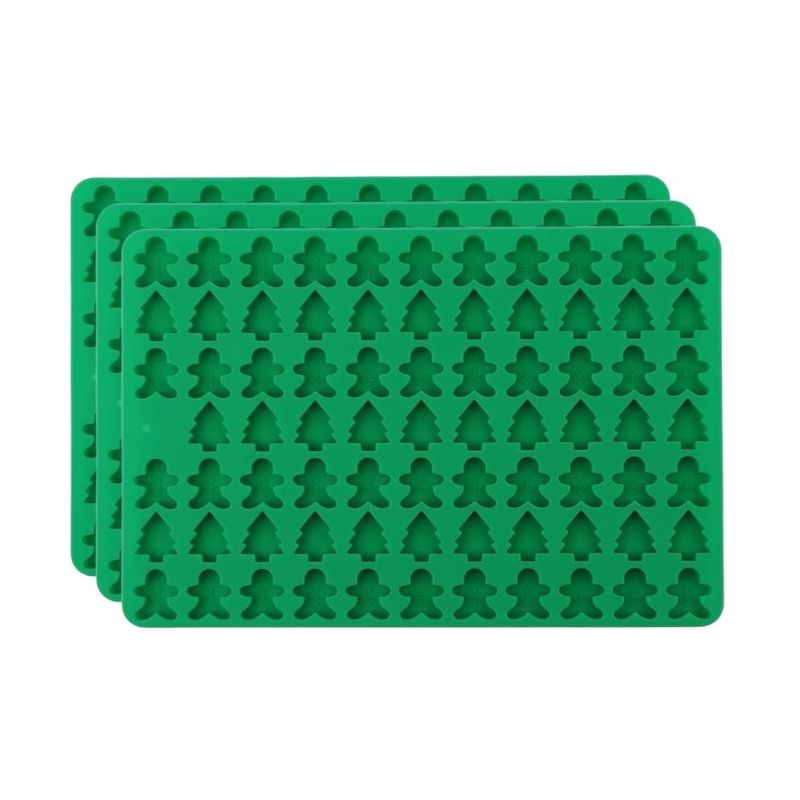 GENERICO - Pack X3 Molde Silicona Para Chocolate Caramelo Moldes Navidad Dulces