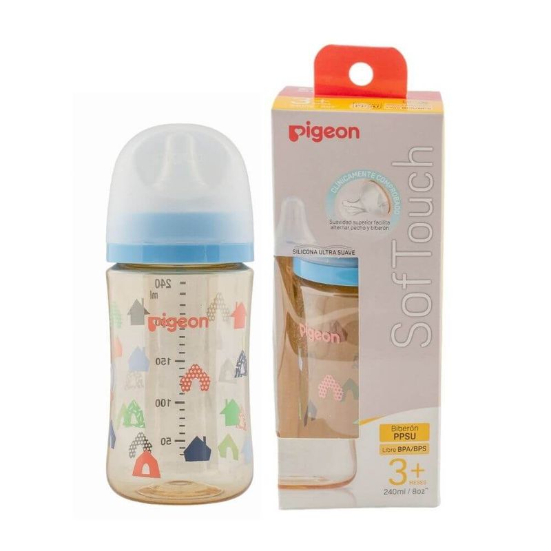 PIGEON - Biberón Softouch Pigeon PPSU 240ml House