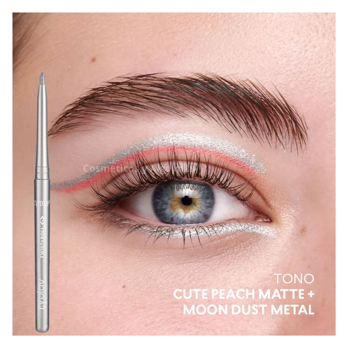 CYZONE - Delineador de ojos retractil cremoso de larga duracion