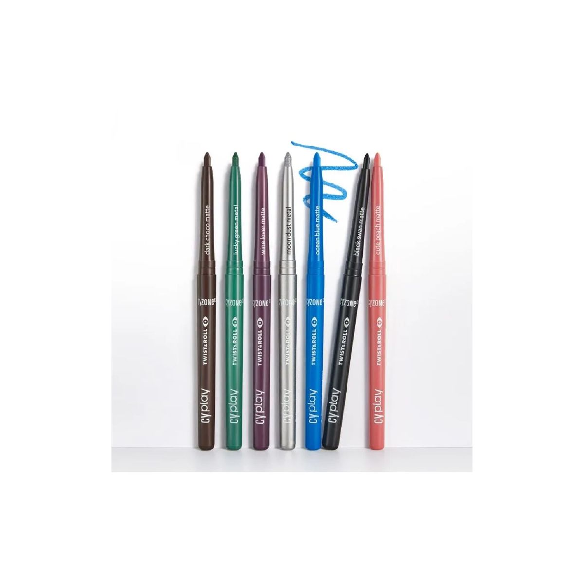 CYZONE - Delineador de ojos retractil cremoso de larga duracion