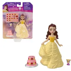 MATTEL - Disney Princess Mini Muñeca 8 Cm. Con Accesorios Bella