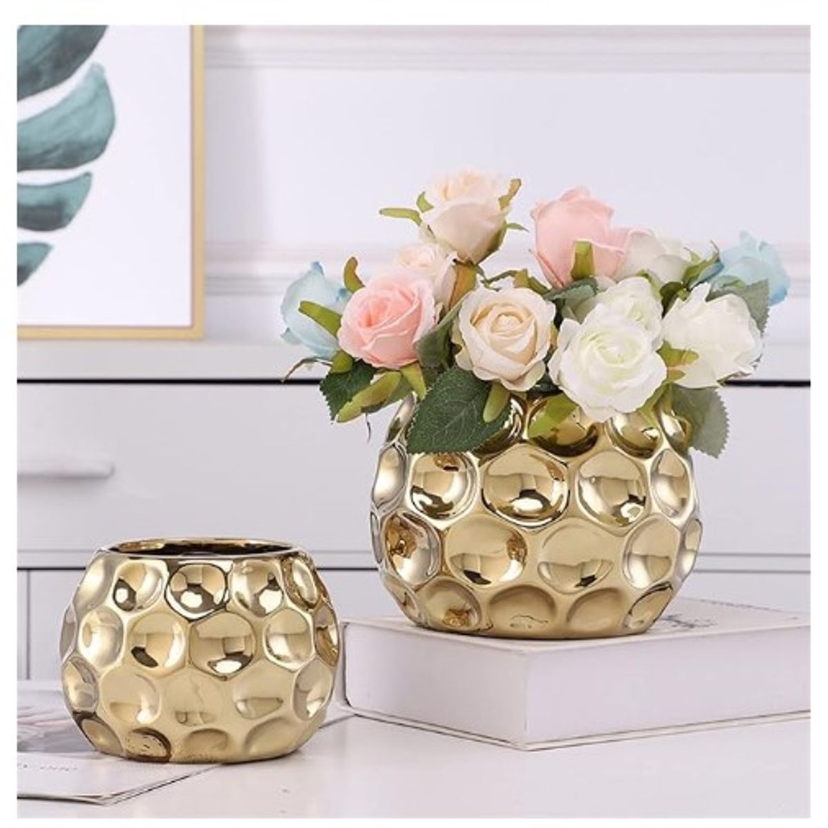 GENERICO - Florero Jarrón Decorativo Big Boca Organización De Flores